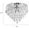 LAMPA sufitowa 5193/4 8C Elem metalowa OPRAWA glamour z kryształkami chrom przezroczysta