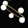 Lampa modernistyczna GAMA KOŁO Sigma 5-punktowa złoty