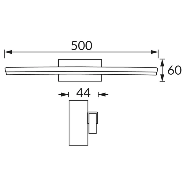 Oprawa ścienna Aspen 4345 Ideus LED 12W 4000K IP44 łazienkowa biała