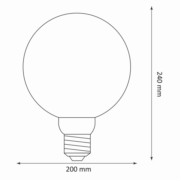 Żarówka dekoracyjna DecoVintage 32117 Polux LED 4,2W 4K filament