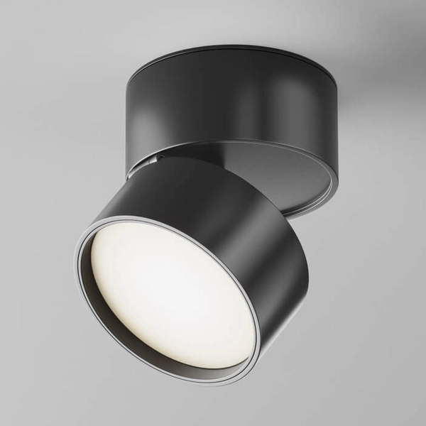 Natynkowa lampa sufitowa Onda C024CL-L12B4K LED 12W 4000K oczko czarne