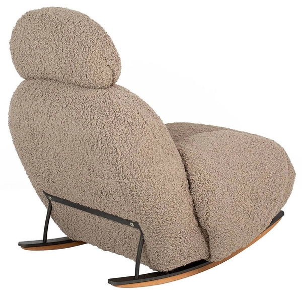 Pluszowy fotel bujany PLUSH TEDDY KH0101009574 ciemny beżowy