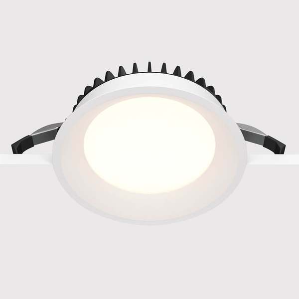 Podtynkowa lampa łazienkowa LED 18W 3000K IP44 biała OUTLET