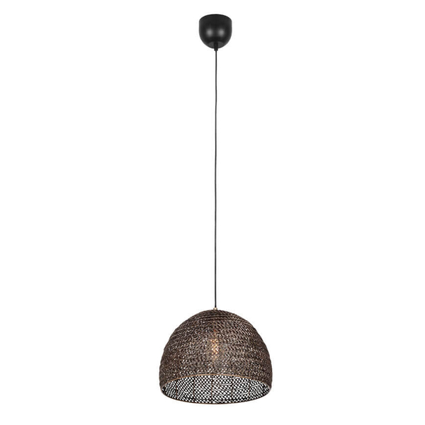 Wiklinowa lampa zwisająca KAMARA 365290104 Trio pleciona patyna