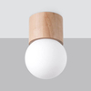 Sufitowa lampa kulista Boomo SL.1190 ball drewniana biała