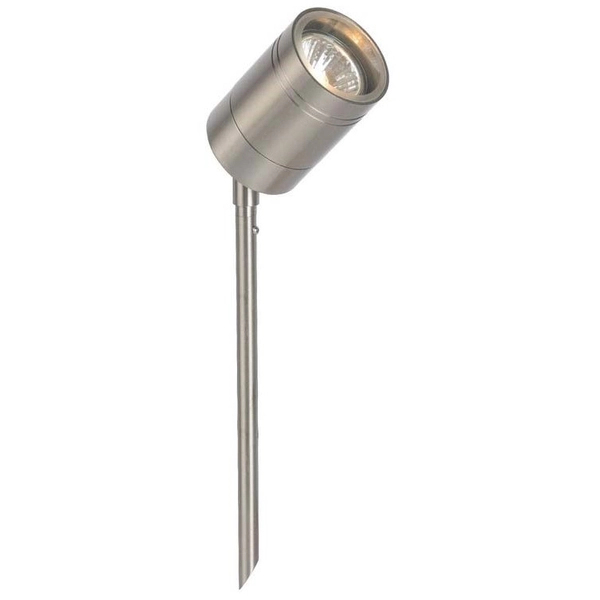 Srebrna lampa gruntowa Arne 14868/05/12 metalowa tuba IP44 outdoor