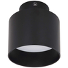 LAMPA sufitowa JENNY 12015B Globo metalowa OPRAWA tuba LED 8W + 4W 3000K 4000K spot czarny