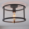 Sufitowa lampa do jadalni Hopton 101540 Endon szkło czarna przezroczysta