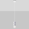 Lampa wisząca IBAGUE LE44662 do kuchni bubbles betonowa biała