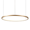 Lampa ring wisząca Vinola PND-56135B-080RPP-GD-3KS4K-TRDIMM Italux LED 48W 3000-4000K złoty