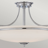 Sufitowa lampa Griffin QZ-GRIFFIN-SFM-C Quoizel biały polerowany chrom