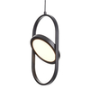 Salonowa lampa wisząca Elipse 60217A-S LED 12W 3000K okrągła czarny mat