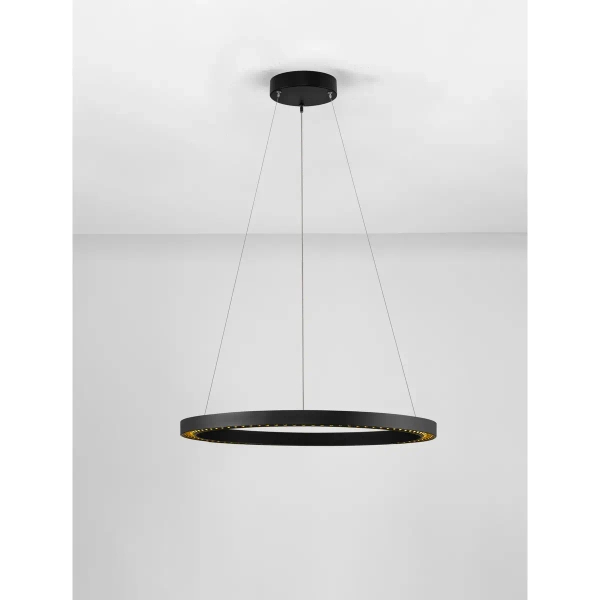 Pierścieniowa lampa wisząca TARVANA LE45408 LED 27W 3000K czarny