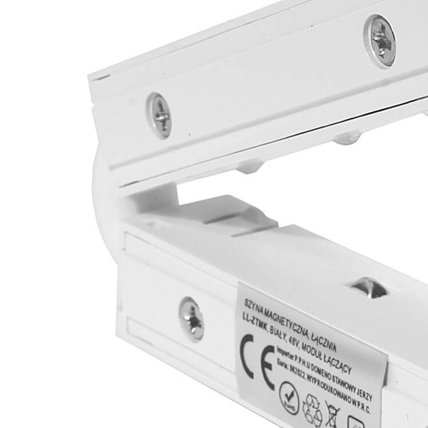 Łącznik prosty do szyn magnetycznych 835 Domeno LED biały