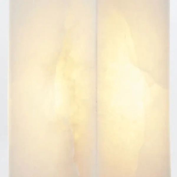 Alabastrowy kinkiet na ściane Valencia QN-VALENCIA-1WB-VBS-AR mosiądz