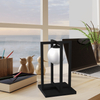 Lampa stołowa Diego MLP8571 ze szklanym kloszem biała czarna