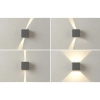 Grafitowa lampa ścienna GAMBINO do ogrodu AZ7092 1xLED 20W 3000K IP65
