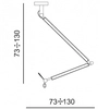 Metalowa lampa wisząca Zyta AZ4189+AZ2593 do kuchni czarna aluminium