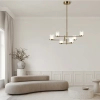 Żyrandol nad stół 23019 LED 42W 3000K tubka szklana złoty
