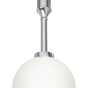 Szklana lampa wisząca Ero I zwis nad wyspę biały chrom
