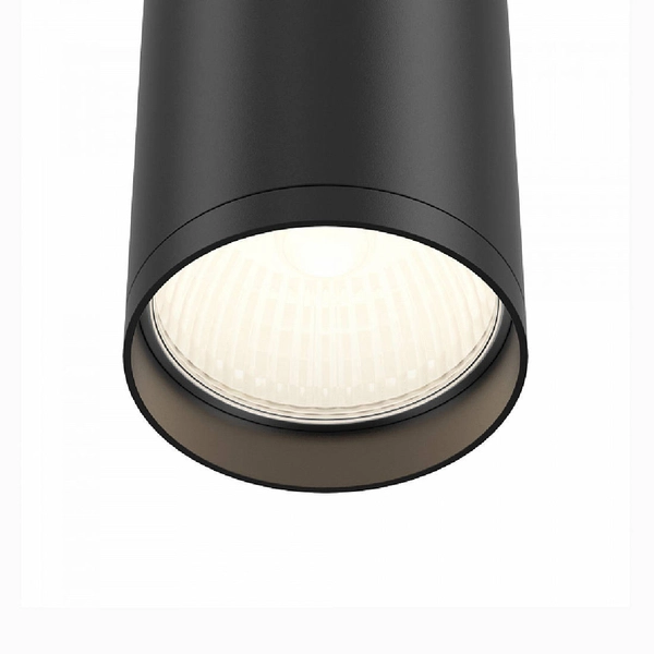 Spot lampa sufitowa plafon metalowa tuba downlight czarna FOCUS OUTLET