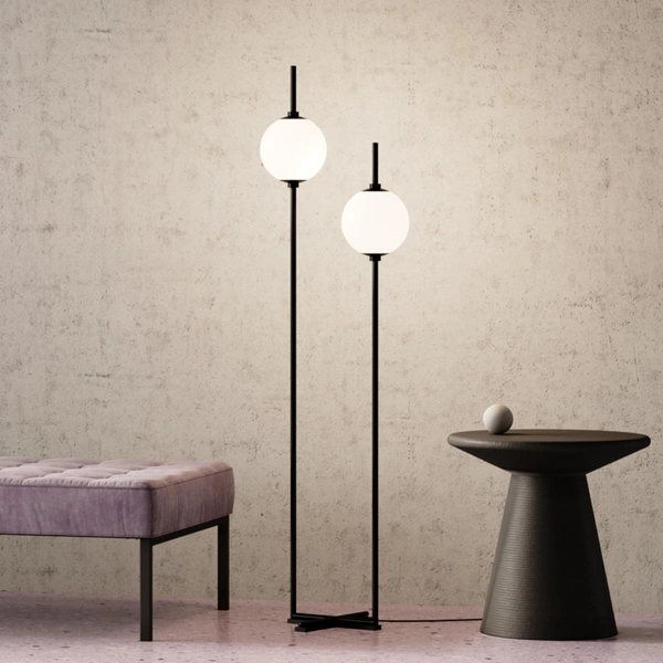 Stojąca lampa The Sixth Sence Z020FL-L12BK Maytoni LED 12W 3000K kule czarna