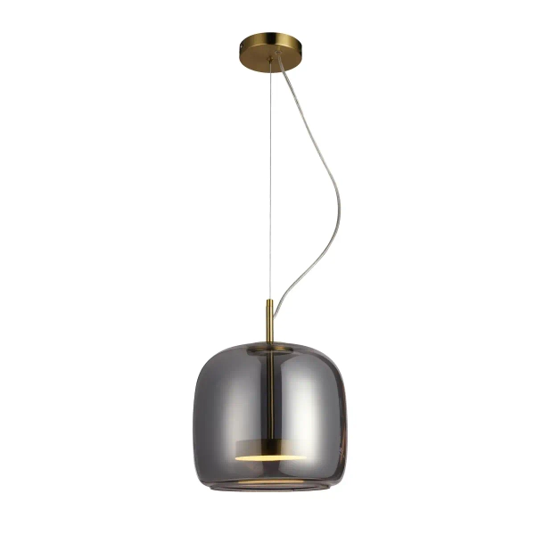 Lampa wisząca Caste PND-17760A-BRSS-SG LED 10W 3000K przydymiony złoty