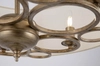 Okrągła lampa wisząca Anna H007PL-05G antyczna biała złota