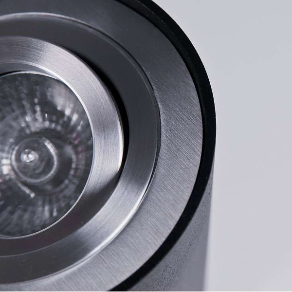 Plafon lampa sufitowa Bross AZ0782 metalowa tuba czarna chrom