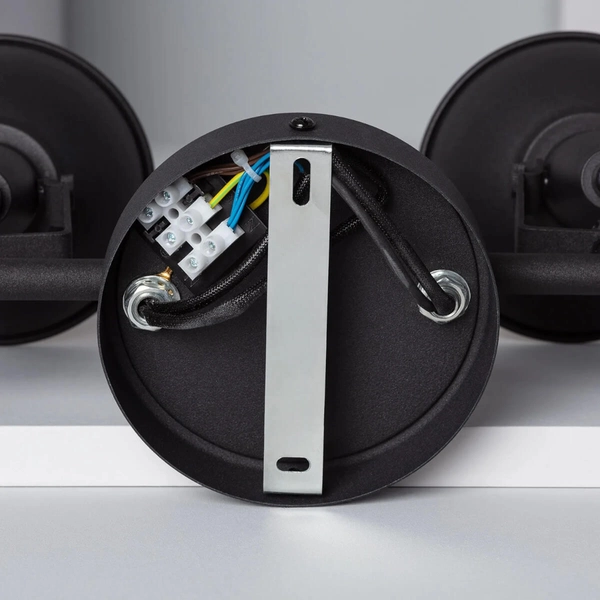 Wielopunktowa lampa sufitowa Retro ABR-RRO-C-4XE14 Abruzzo czarny złoty