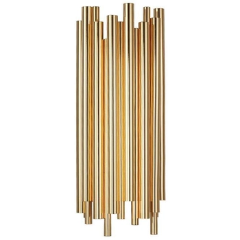 Dekoracyjny kinkiet ścienny Tubo ST-1671 gold Step rurki złote
