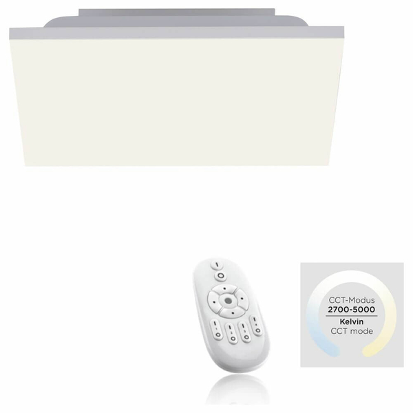Kwadratowa lampa sufitowa Canvas LED 20W 2700-5000K biała do holu