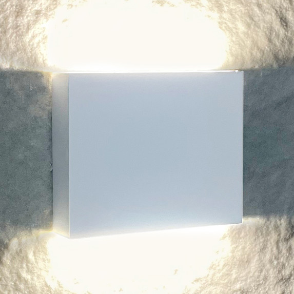 Ogrodowa LAMPA ścienna CHICAGO 315663 Polux elewacyjna OPRAWA metalowa LED 6,5W 4000K outdoor IP44 biała