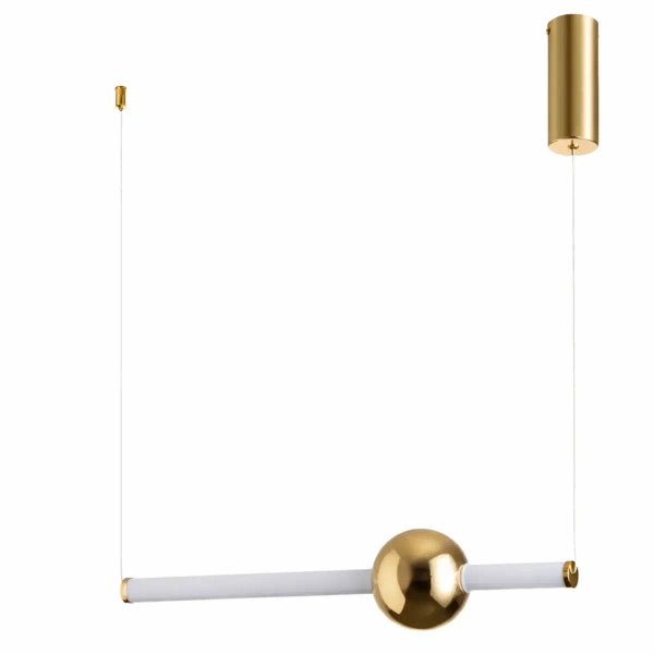 Lampa wisząca nowoczesna O-LINE ST-1688S złoty połysk metalowa LED 12W 3000K do jadalni