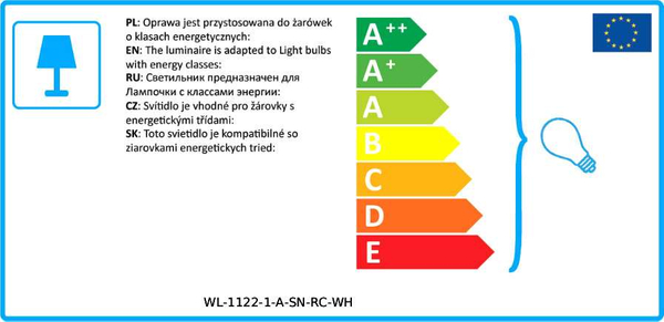 Abażurowa LAMPA ścienna NORTE WL-1122-1-A-SN-RC-WH Italux klasyczna OPRAWA prostokątny kinkiet biały nikiel