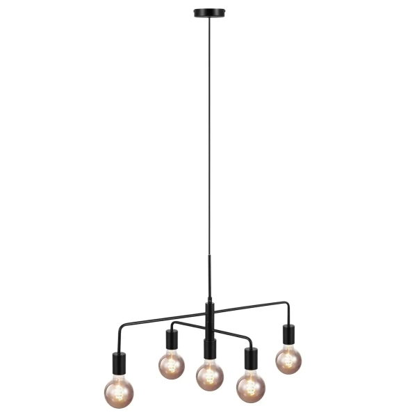 Lampa zwieszana Gloom 2113053003 do salonu metalowa czarny