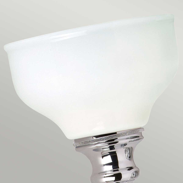 Szklany kinkiet ścienny Cheadle BATH-CD1 Elstead IP44 metal szkło chrom
