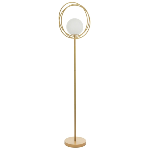 Stojąca lampa do salonu L&-192492 Light& ball pierścienie złote