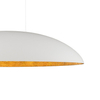 Biała lampa wisząca Canoe 7927 metalowy dysk nad wyspę do kuchni 
