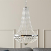 Pałacowa lampa wisząca Granso 107550 salonowa na łańcuchu chrom