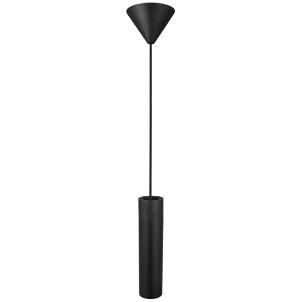 Podłużna lampa wisząca tubka Tilo 2410453003 nad wyspę czarna
