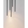 Wisząca lampa sople NOVENCIO LE45463 LED 15W 3000K metalowe czarne
