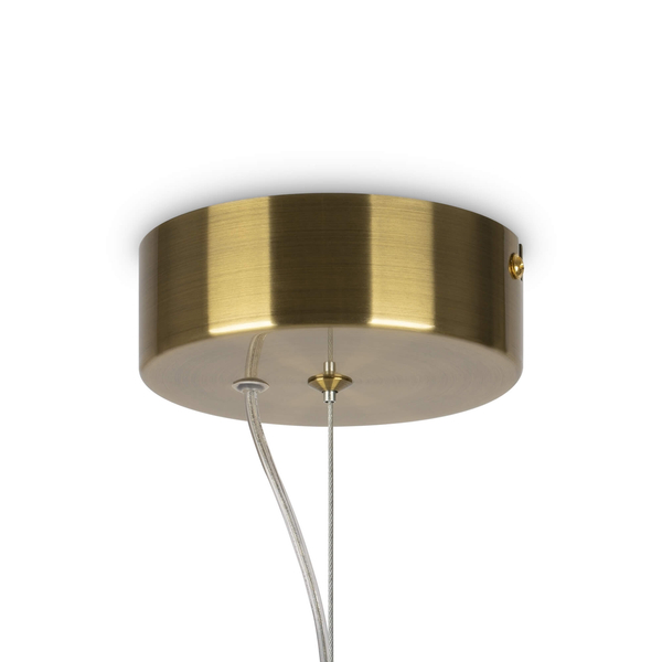 Szklana lampa wisząca Collar P069PL-L16G3K LED 16W pionowa przeźroczysta