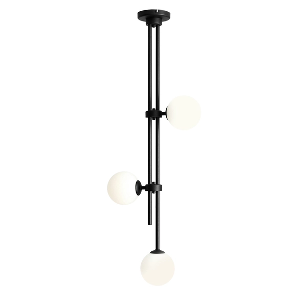 Sufitowa lampa loftowa Harmony 1073PL_E1 Aldex szklane kule czarna biała