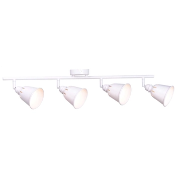 Plafon LAMPA sufitowa FIONA 4 311047 Polux industrialna OPRAWA metalowe reflektorki regulowane białe