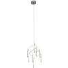 Glamour LAMPA wisząca ARANEUS 6117842 Nave metalowa OPRAWA kostka LED 10W 3000K zwis z kryształkami chrom