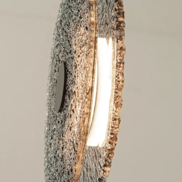 Ledowa lampa wisząca 23074 LED 11W 3000K dymione szkło czarny