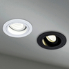 Lampa sufitowa wpustowa Share DL053-01WB biała czarna