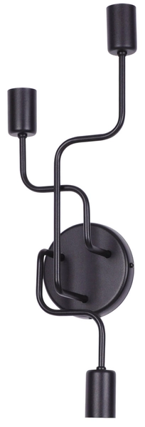 3-punktowy kinkiet Peka K-3896 pręty do holu czarne