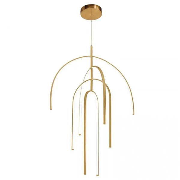 Wisząca lampa do kuchni 1933 LED 96W 3000K nad wyspę złota